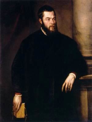 Tiziano Vecellio (Titian) - Portrait of Benedetto Varchi