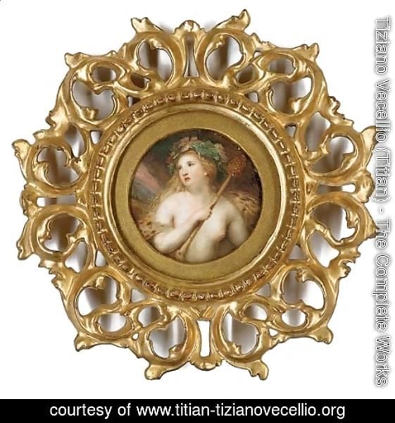 Tiziano Vecellio (Titian) - Mythological study of Ariadne