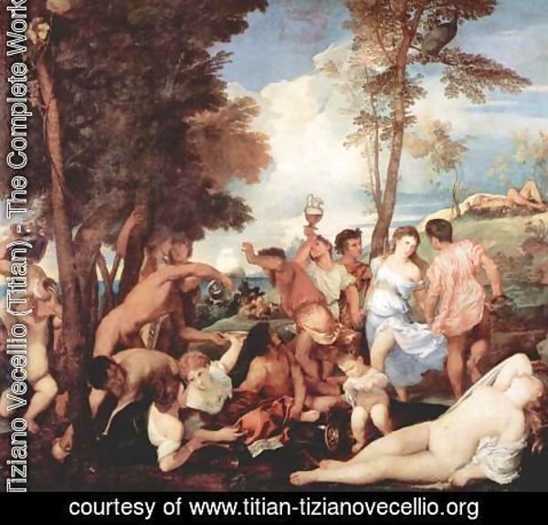 Tiziano Vecellio (Titian) - Mythologies of the Camerino d'Alabastro of Alfonso d'Este in the Castello di Ferrara, the scene Andrier