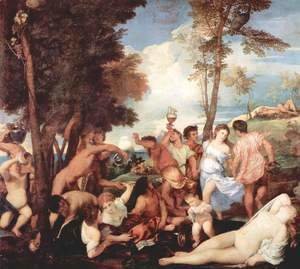 Tiziano Vecellio (Titian) - Mythologies of the Camerino d'Alabastro of Alfonso d'Este in the Castello di Ferrara, the scene Andrier