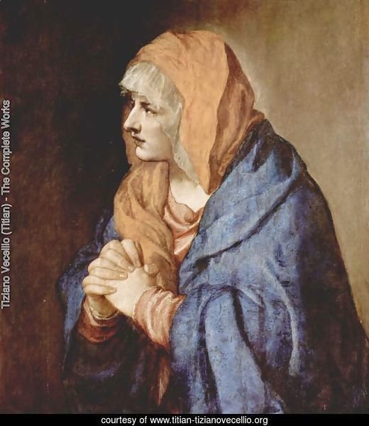 Our Lady of Sorrows in prayer