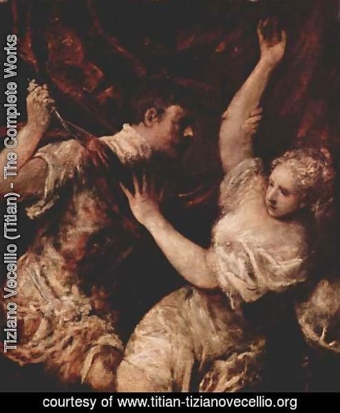 Tiziano Vecellio (Titian) - Tarquinius Sextus and Lucretia