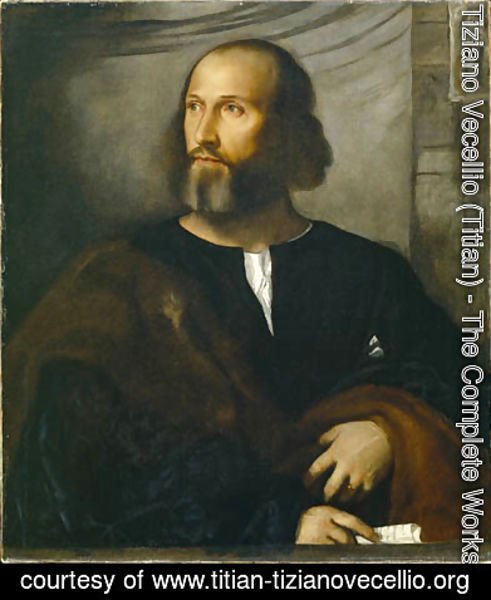 Tiziano Vecellio (Titian) - Portrait of a Bearded Man