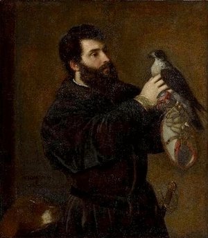 Giorgio Cornaro with a Falcon